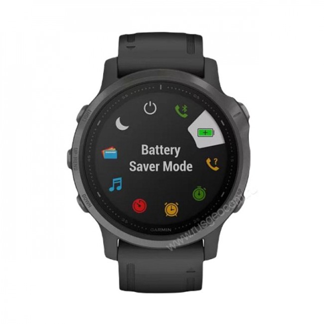 Часы Garmin Fenix 6S Sapphire серый DLC с черным ремешком Часы Garmin Fenix 6S Sapphire серый DLC с черным ремешком