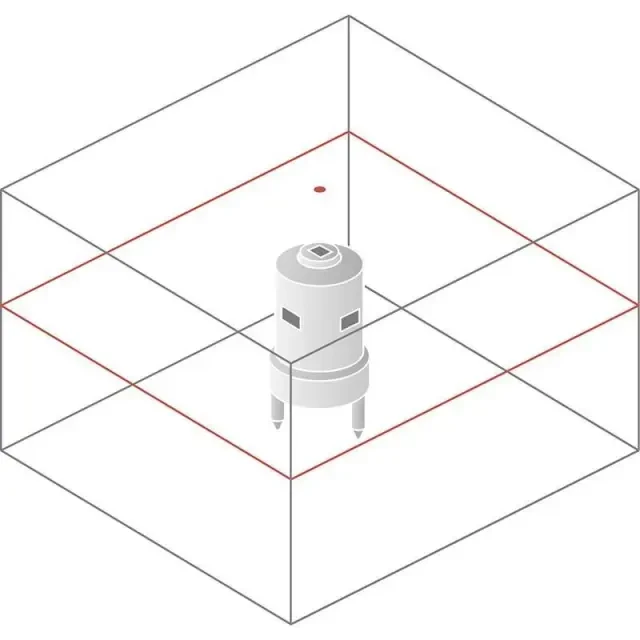 Ротационный нивелир Leica Rugby 640 комплект с приемником Rod Eye 120