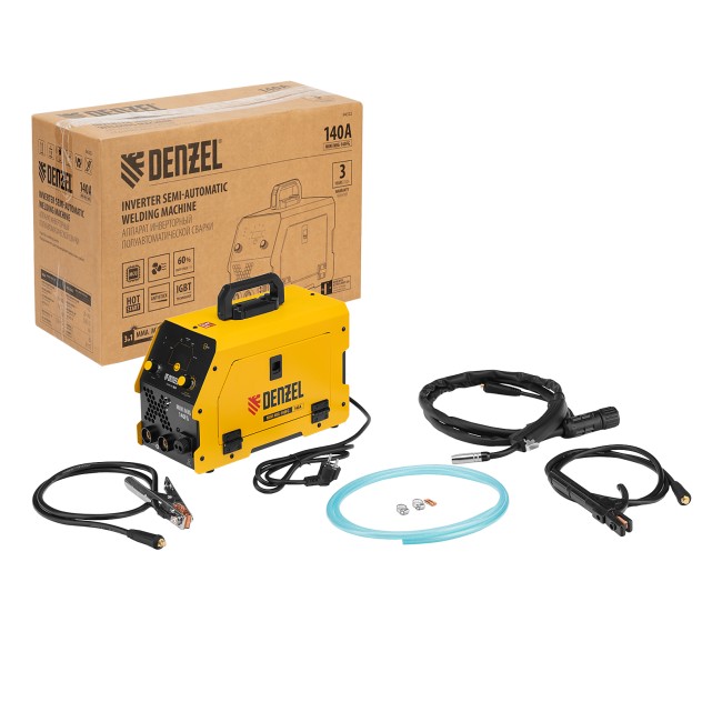 Аппарат полуавтоматической сварки Mini MIG-140FG Denzel Аппарат полуавтоматической сварки Mini MIG-140FG Denzel