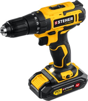 Дрель-шуруповерт CD-200-1 STEHER 1 АКБ Дрель-шуруповерт CD-200-1 STEHER 1 АКБ