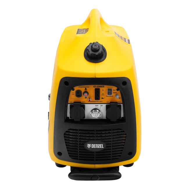 Генератор инверторный GT-3200iSE, 3.2 кВт, 230 В, бак 6 л, закрытый корпус, электростартер Denzel Генератор инверторный GT-3200iSE, 3.2 кВт, 230 В, бак 6 л, закрытый корпус, электростартер Denzel