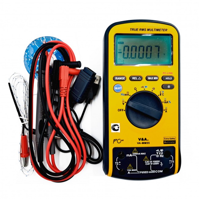 Мультиметр цифровой с повышенной защитой VA-ММ55 Мультиметр цифровой с повышенной защитой VA-ММ55