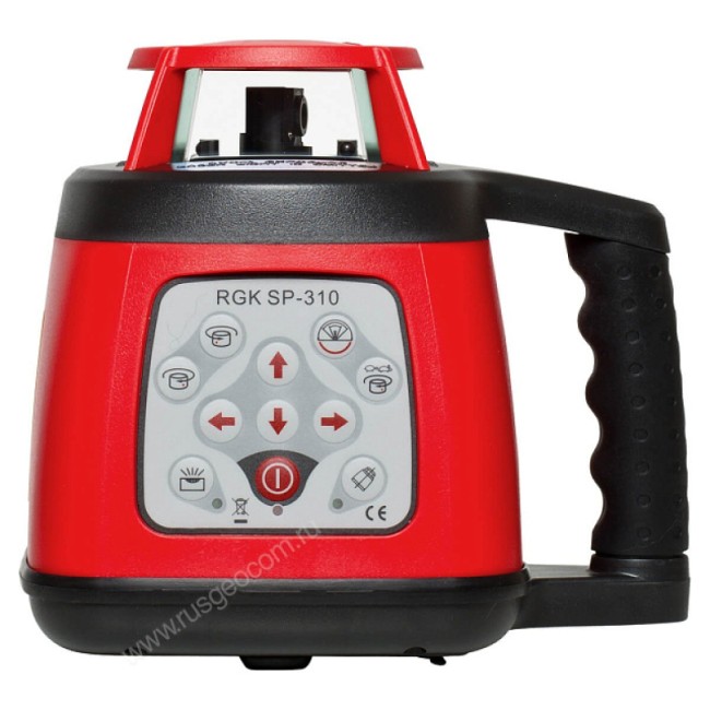 Комплект: ротационный нивелир RGK SP-310 + миллиметровый приёмник излучения RGK LD-88 Комплект: ротационный нивелир RGK SP-310 + миллиметровый приёмник излучения RGK LD-88