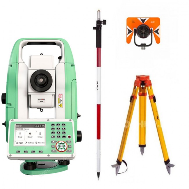 Комплект 4 в 1: тахеометр Leica TS03 R500 (5") со штативом, отражателем и вехой Комплект 4 в 1: тахеометр Leica TS03 R500 (5") со штативом, отражателем и вехой