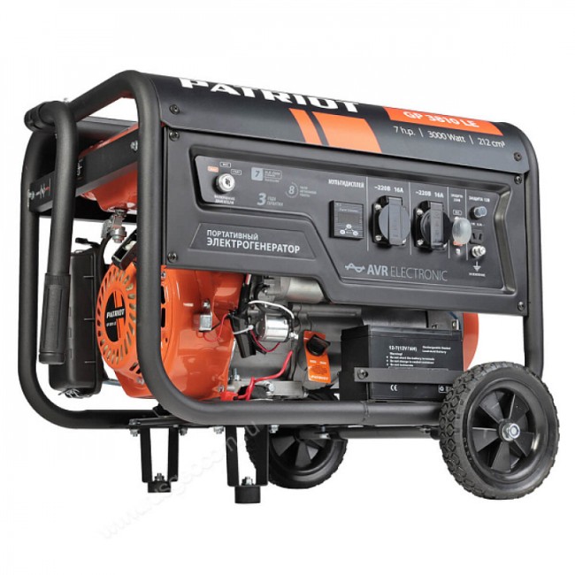 Бензиновый генератор Patriot GP 3810LE Бензиновый генератор Patriot GP 3810LE