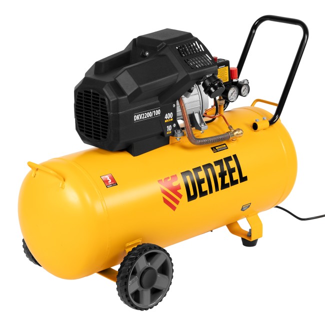 Компрессор воздушный коаксиальный DKV2200/100 Denzel Компрессор воздушный коаксиальный DKV2200/100 Denzel