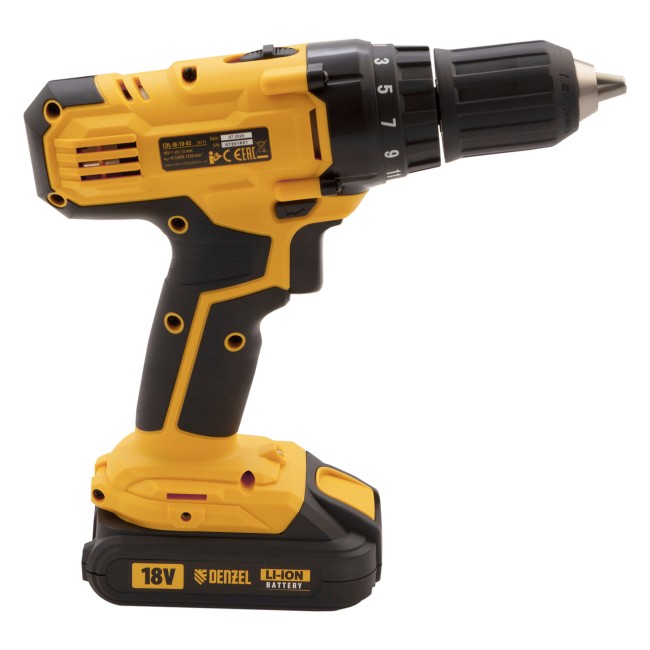 Дрель-шуруповерт аккумуляторная CDL-IB-18-02 Denzel Дрель-шуруповерт аккумуляторная CDL-IB-18-02 Denzel