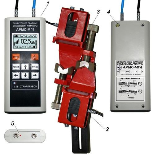 Ультразвуковой дефектоскоп сварных соединений арматуры АРМС-МГ4 Ультразвуковой дефектоскоп сварных соединений арматуры АРМС-МГ4