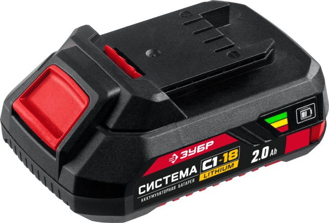 Аккумуляторная батарея АКБ-С1-18-2 ЗУБР С1-18, 18 В, 2.0 Ач Аккумуляторная батарея АКБ-С1-18-2 ЗУБР С1-18, 18 В, 2.0 Ач