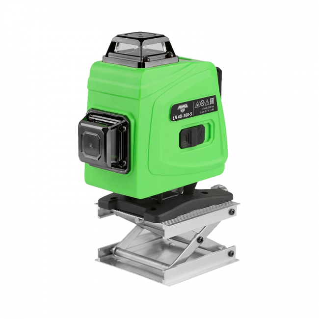 Лазерный уровень AMO LN 4D-360-5 с зеленым лучом