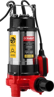 Фекальный насос с режущим механизмом НПФ-1100-Р ЗУБР 1100 Вт Фекальный насос с режущим механизмом НПФ-1100-Р ЗУБР 1100 Вт