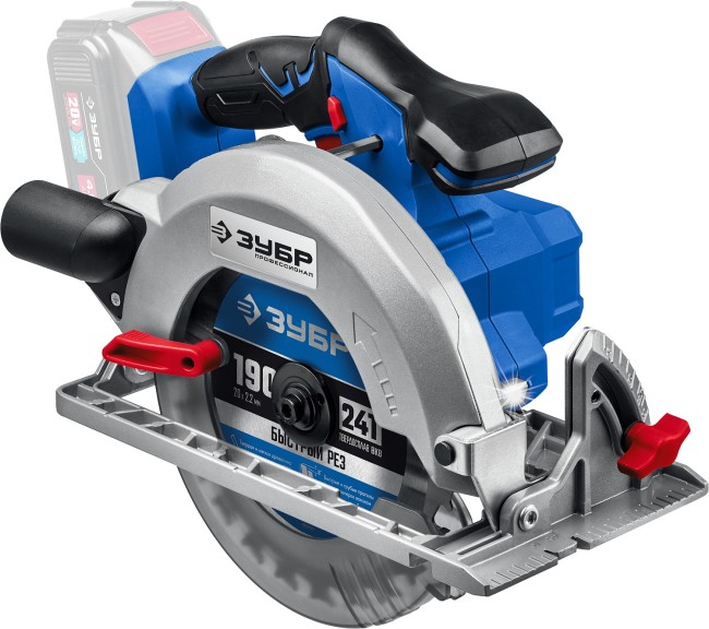 Пила циркулярная бесщеточная CPB-190 ЗУБР без АКБ Пила циркулярная бесщеточная CPB-190 ЗУБР без АКБ