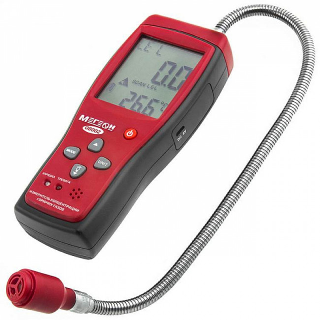 Измеритель концентрации горючих газов МЕГЕОН 08002 Измеритель концентрации горючих газов МЕГЕОН 08002