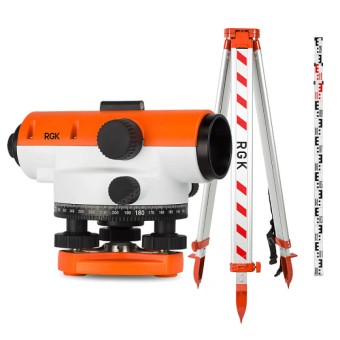 Комплект оптический нивелир RGK C-20 с поверкой + штатив S6-N + рейка RGK TS-7 Комплект оптический нивелир RGK C-20 с поверкой + штатив S6-N + рейка RGK TS-7