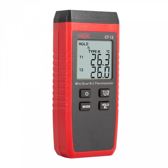 Термометр RGK CT-12 с поверхностным зондом TR-10S с поверкой Термометр RGK CT-12 с поверхностным зондом TR-10S с поверкой