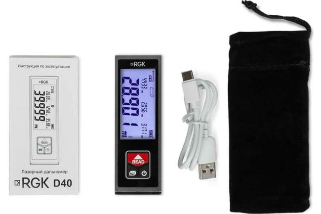 Лазерный дальномер RGK D40 Лазерный дальномер RGK D40