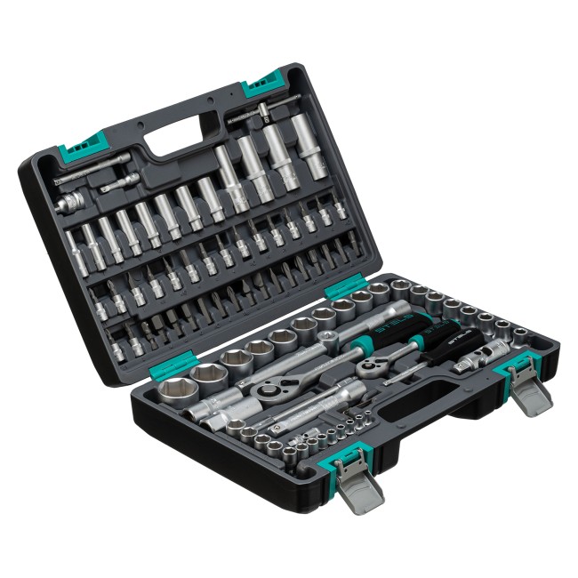 Набор инструментов 1/2", 1/4", CrV 94 предмета Stels Набор инструментов 1/2", 1/4", CrV 94 предмета Stels